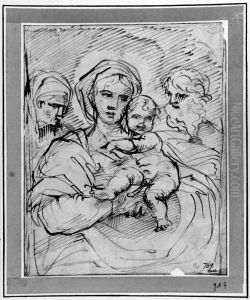 The Holy Family with St. Anne The Holy Family with St. Anne