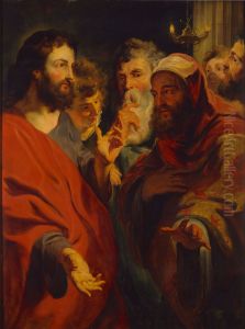 Christ instructing Nicodemus by Jacob Jordaens