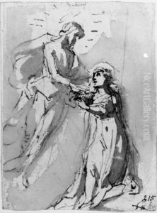 The holy communion of St. Catherine of Siena by Francesco Vanni