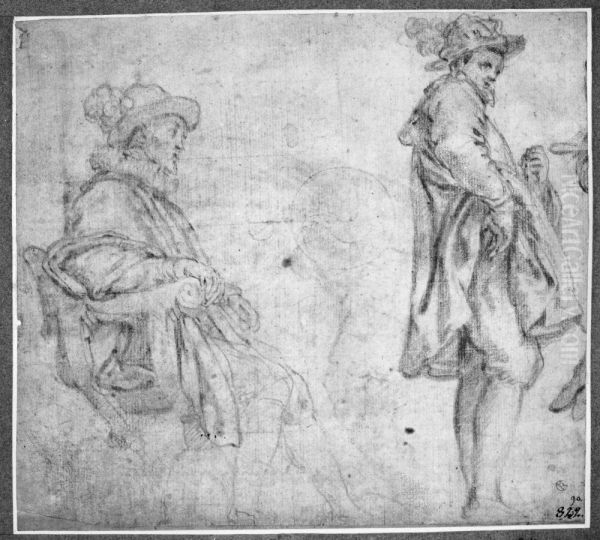 Study of two men - view 1