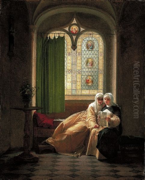 "Eloise at the Abbey of the Paraclete" - view 1