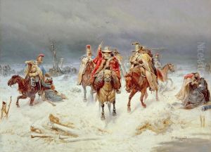 Crossing the Berezina. The Flight of Napolleon's Army from Russia in 1812