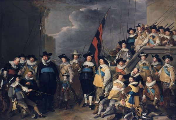 The arquebusiers' civic guard company of captain Cornelis de Graeff and lieutenant Hendrik Lauwerszn in Amsterdam - view 1