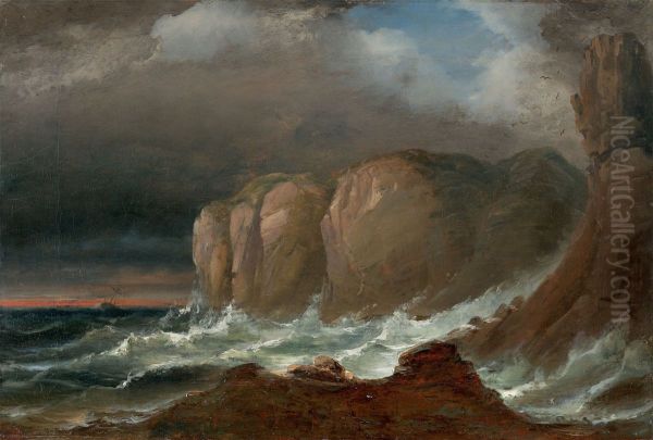 Cliffs by the Coast of Northern Norway - view 1
