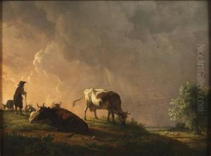 Grazing; Shepherd and Flock by Balthasar-Paul Ommeganck