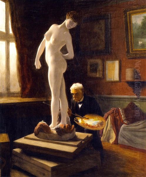 self-portrait, painting "The Ball Player" - view 1