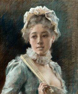 Young Woman with a Fan