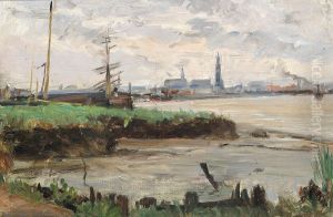 The port of Antwerp.