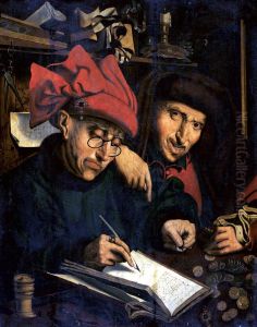 Two Tax collectors in their office Two Tax collectors in their office