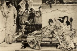 At The Sanctuary of Venus by Lawrence Alma-Tadema
