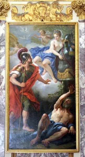 Venus giving arms to Aeneas - view 1