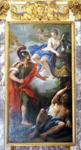 Venus giving arms to Aeneas