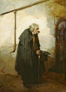 Un omaggio alla Madonna by Domenico Induno