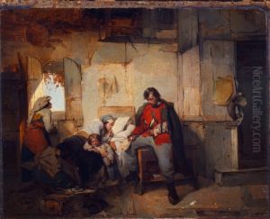 Il ritorno del soldato ferito by Domenico Induno