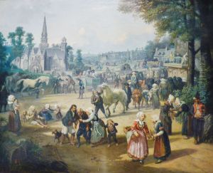 Fete bretonne by Louis Caradec