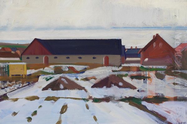 A winter day in Gjern. - view 1