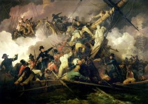 L'abordage de la Chevrette a Brest par des marins anglais (21 juillet 1801)