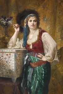 Odalisque by Charles Louis Muller