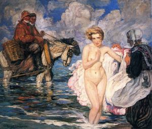Bather in the North Sea Bather in the North Sea