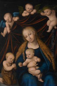 Virgin, Child, St. John the Baptist and Angels by Lucas Cranach the Elder