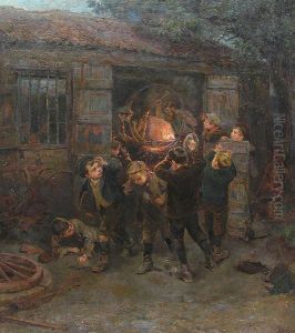 The Forge. by Ralph Hedley