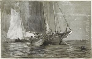 Schooner at Anchor by Winslow Homer