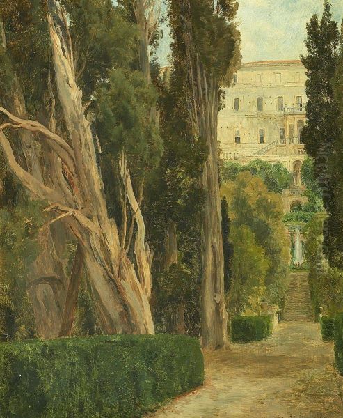 Villa d'Este in Tivoli, Italy. - view 1