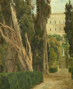 Villa d'Este in Tivoli, Italy. by Janus Andreas Bartholin La Cour