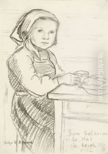 Guri Solheim, 11 Years Old by Helga Marie Ring Reusch