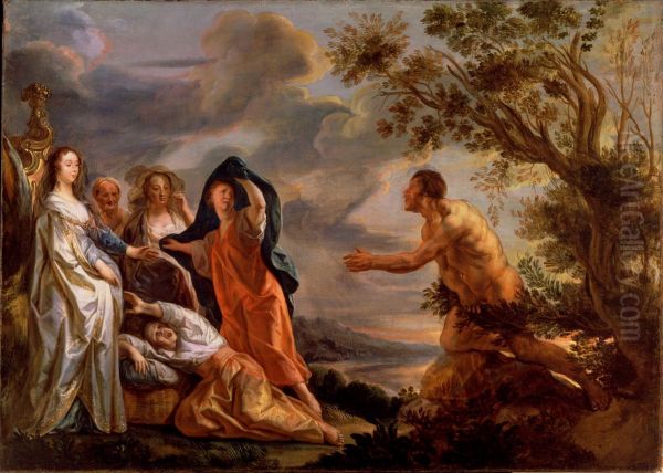 Odysseus and Nausicaa - view 1