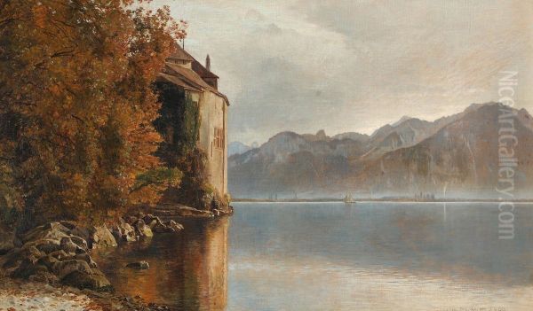Slottet Chillon ved Genevesoen - view 1