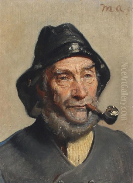 Portrait of a fisherman. - view 1