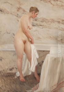 Vid badkaret by Anders Zorn