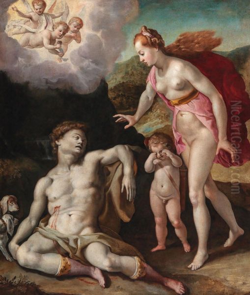 Venus mourning the death of Adonis - view 1