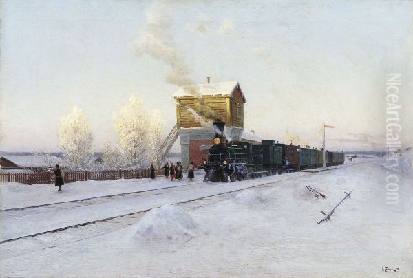 At the little station. - view 1