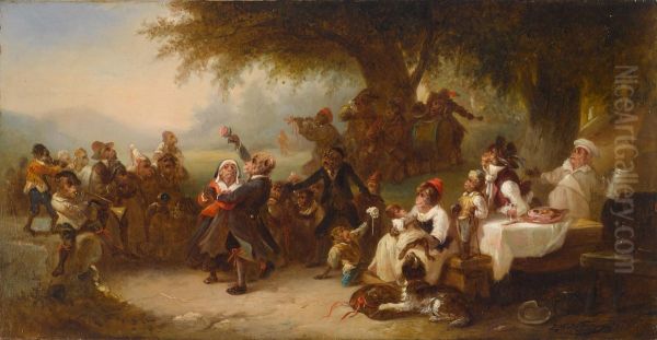 A monkey wedding - view 1