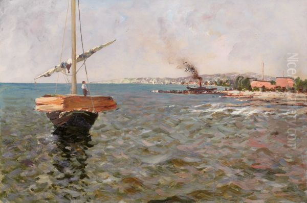 Seelandschaft an einem Sonnentag - view 1