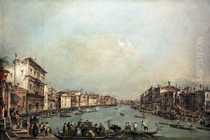 Regatta on the Grand Canal by Francesco Guardi
