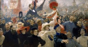 <<Manifestacia 17 oktabra 1905 goda>> by Repin Iliya