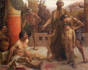 Un Spartiate montre a ses fils un Ilote ivre