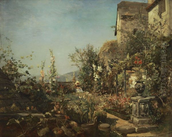 Flower garden in Weissenkirchen - view 1
