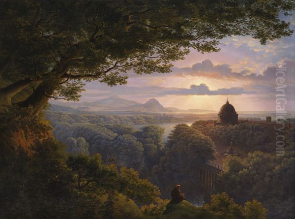 Landscape with pilgrim - view 1