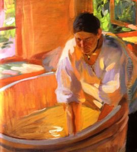 Washerwoman by Oleksandr Murashko