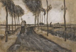 Landscape with Woman Walking