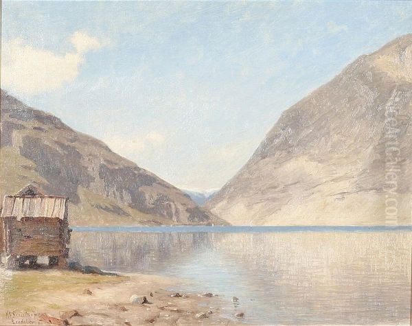 Laerdalsoren in Sognefjord, Norway. - view 1