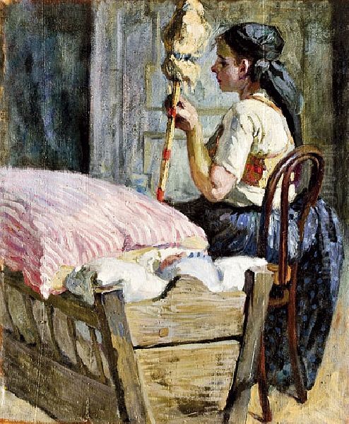 Girl withDistaff - view 1