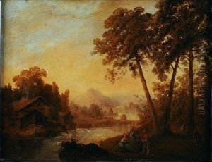 Paisaje Con Rio by Vicente Camaron Torra