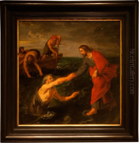 Jesus walking on water - view 1