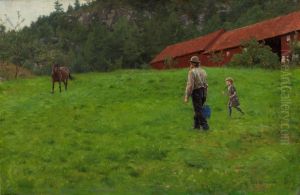 Watering the Horse by Erik Werenskiold