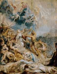 The martyrdom of Saint Ursula and her friends by (studio of) Rubens, Peter Paul